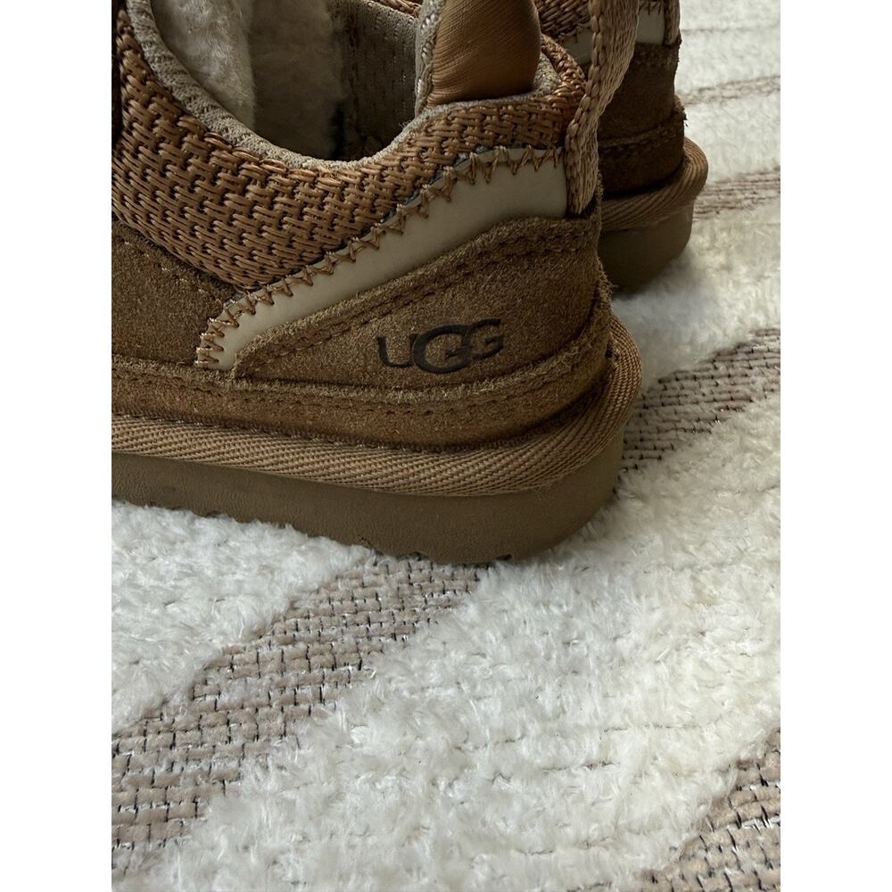 UGG Unisex Lowmel Sneakers Toddler Chestnut Suede Sheepskin Size US 7/EU 23.5 - Picture 10 of 14
